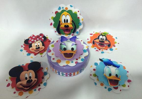 Aplique Turma do Mickey para Latinhas