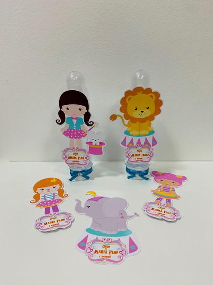 Apliques Circo Rosa - 9,5cm