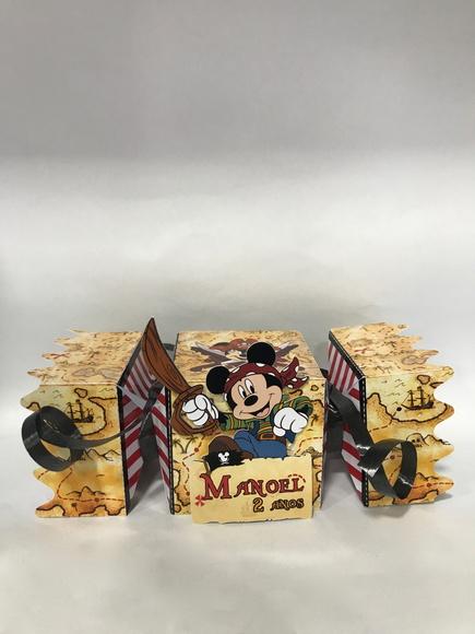 Caixa Bala Mickey Pirata