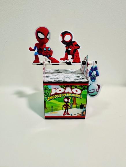 Caixa Canudo Spidey