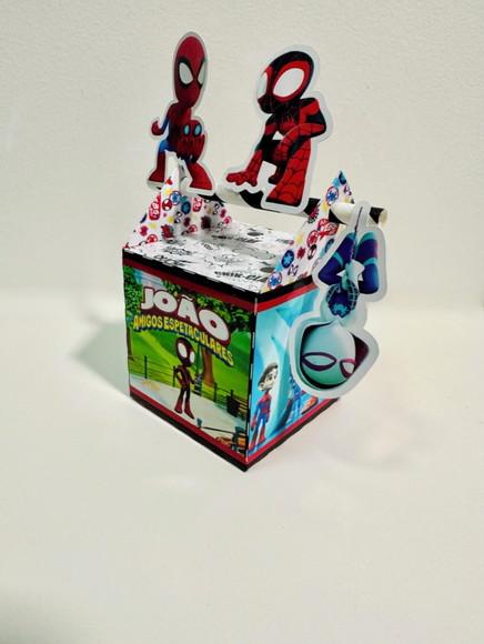 Caixa Canudo Spidey