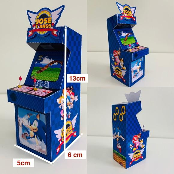 Caixa Fliperama Sonic - P