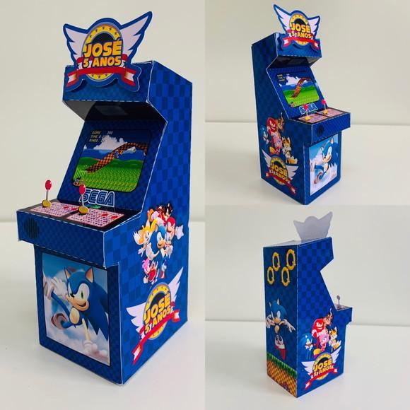 Caixa Fliperama Sonic - P