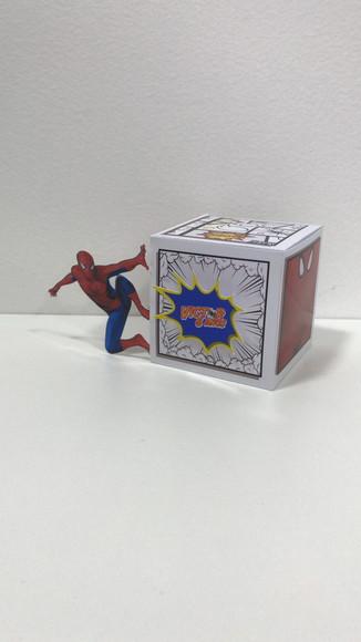Caixa Homem Aranha - Caixa cubo