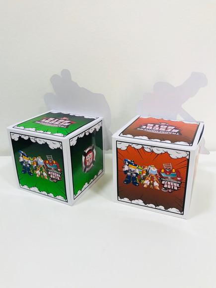 Caixa Transformers Rescue Bots - Cubo