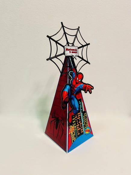 Caixa Triangular Homem Aranha 3d - 2 - G