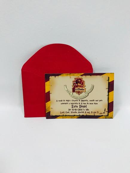 Convite Harry Potter