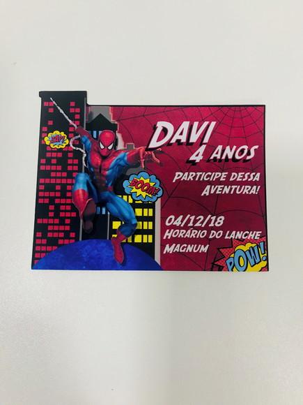 Convite Homem Aranha