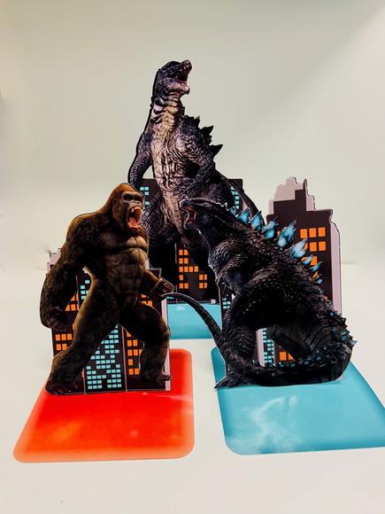 Enfeite de Mesa Godzilla x King Kong