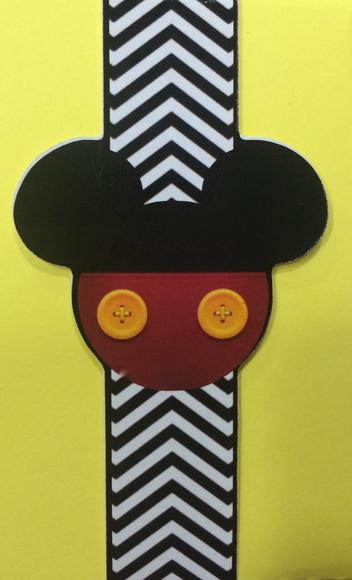 Faixa para Convites ou Talheres Mickey