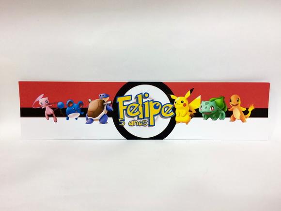 Rótulo Água Pokemon