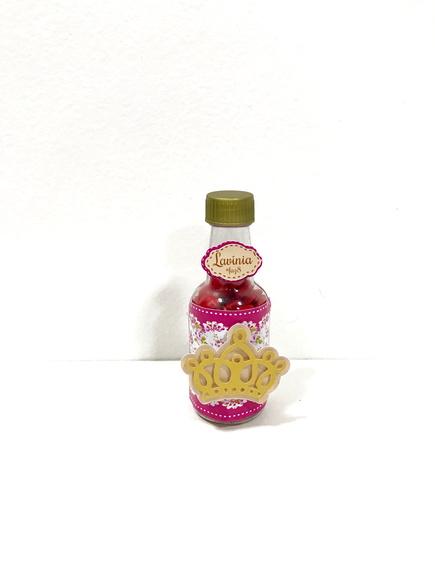 Rótulo Floral com Coroa - Garrafinha