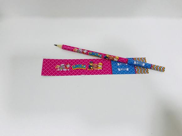 Rótulo para Lápis Patrulha Canina - Feminino