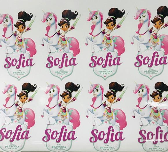 Rótulo para Sacolinha Princesa Nella