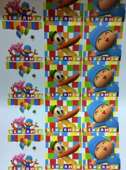 Rótulo Pocoyo - caixa acrílica