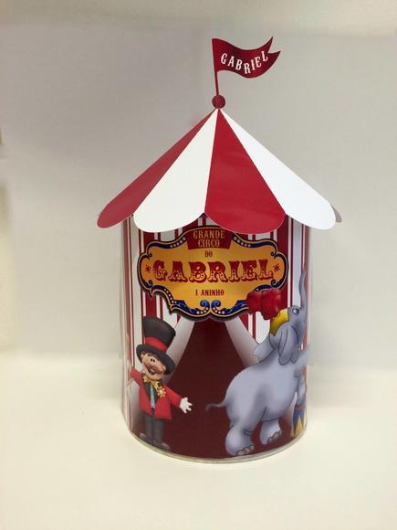 Rótulos Lata de Leite Tenda Circo 400g