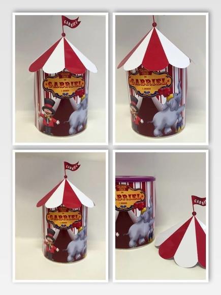 Rótulos Lata de Leite Tenda Circo 400g