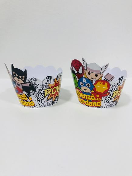 Saia Cup Cake Super Heróis