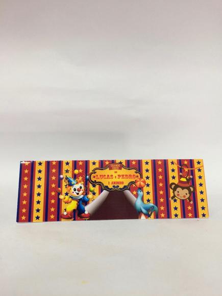 Solapa para saquinho de bala Circo
