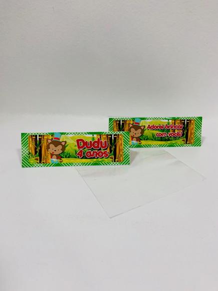 Solapa para saquinho de bala Lobo Mau