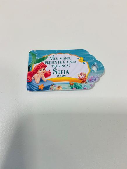 Tag Agradecimento Pequena Sereia