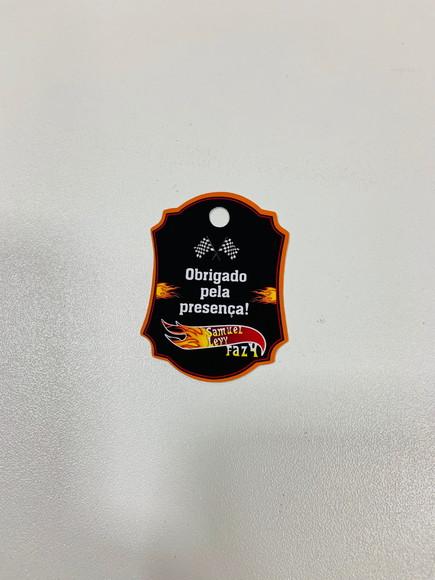 Tag de Agradecimento Hot Wheels