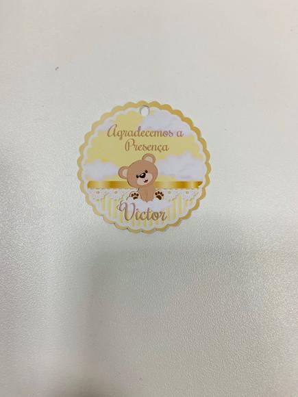 Tag de Agradecimento Ursinho