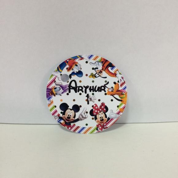 Tag de Agradecimento Turma do Mickey