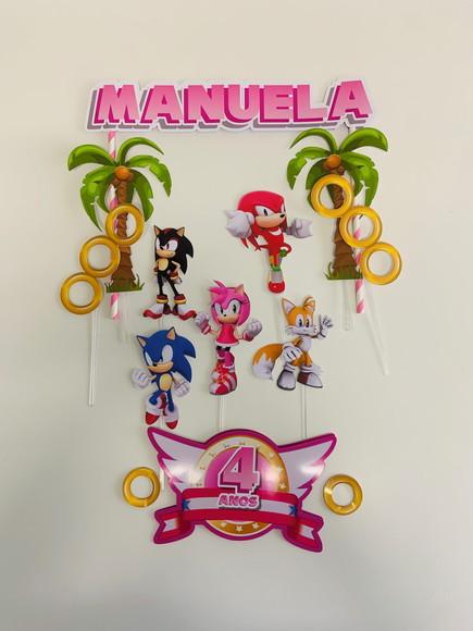 Topo de Bolo Amy Rose