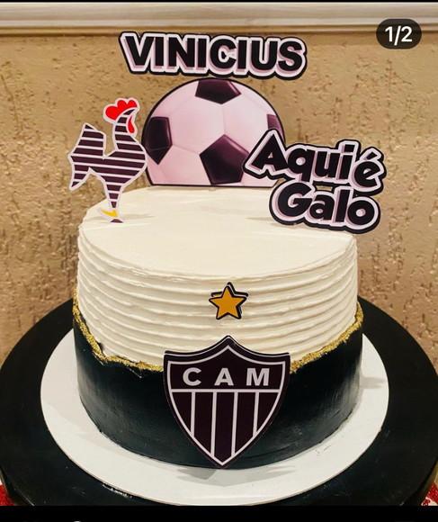 Topo de bolo Atlético Mineiro