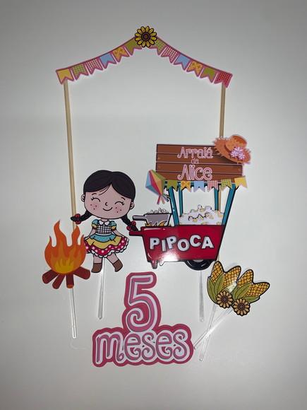 Topo de bolo Festa Junina