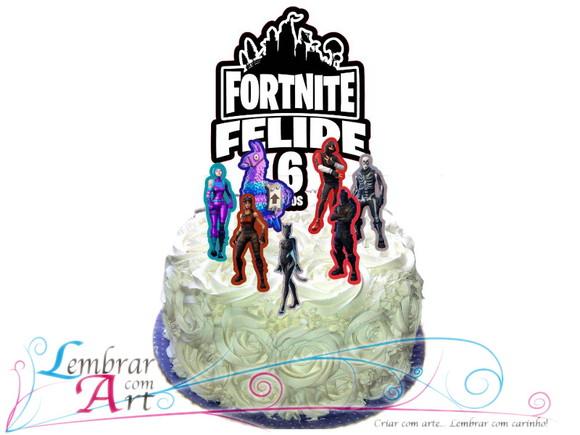 Topo de bolo Fortnite