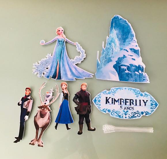 Topo de bolo Frozen