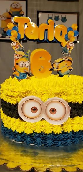 Topo de bolo Minions