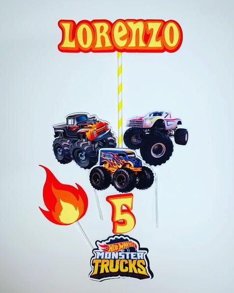 Topo de bolo Monster Truck