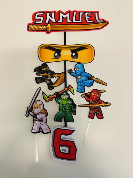 Topo de Bolo Ninjago