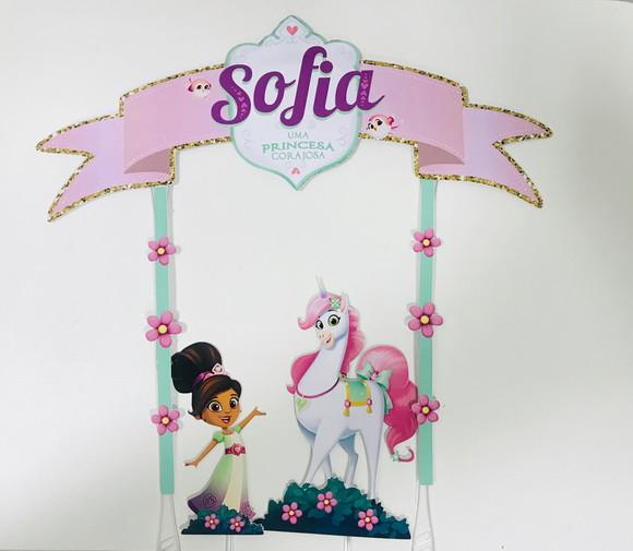 Topo de bolo Princesa Nella
