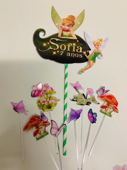 Topo de bolo Tinker Bell