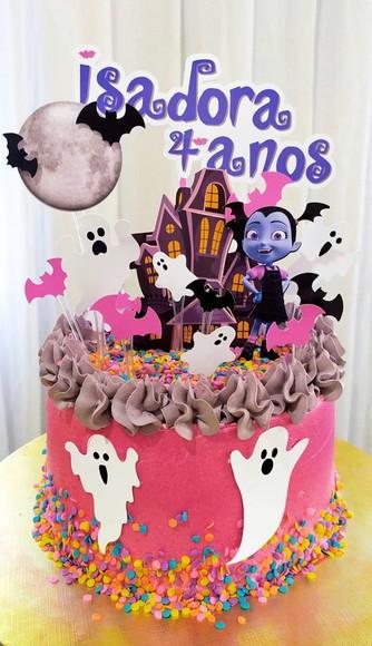 Topo de bolo Vampirina