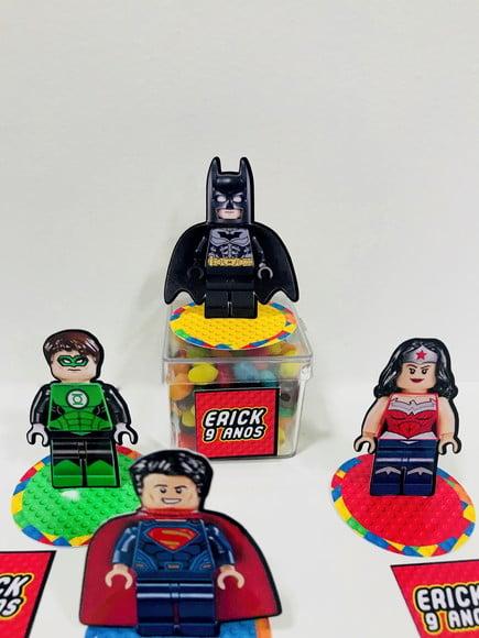 Aplique 3d Lego Liga da Justiça