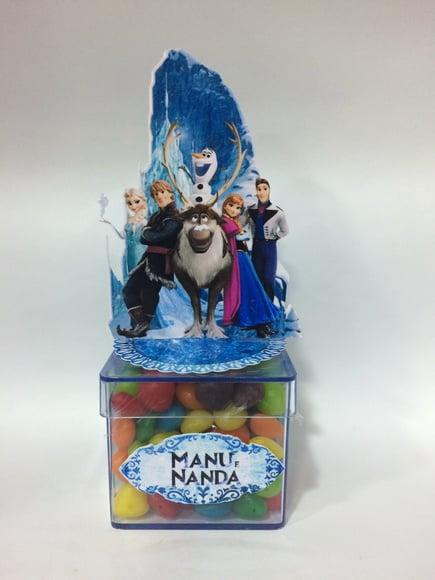 Aplique Frozen 3D - 9cm com tag nome