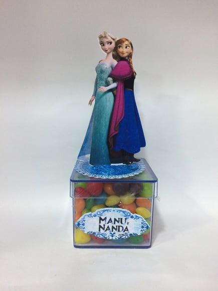 Aplique Frozen 3D - 9cm com tag nome