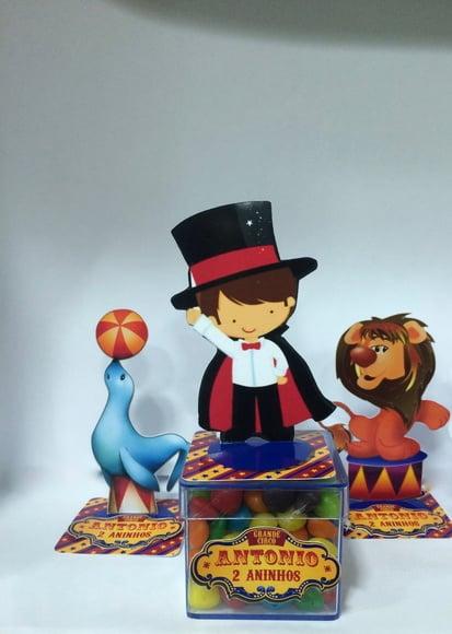 Aplique Circo 3D - 9cm