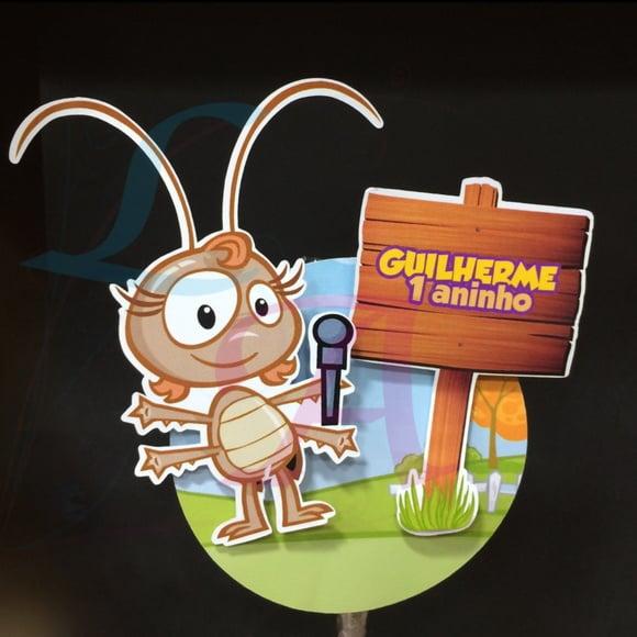 Aplique para pirulito Galinha Pintadinha