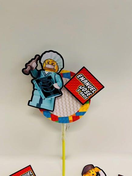 Aplique para Pirulito Lego