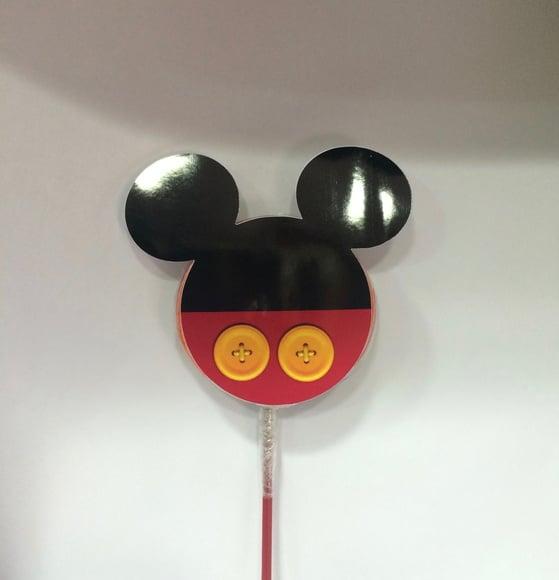 Aplique para Pirulitos Turma do Mickey