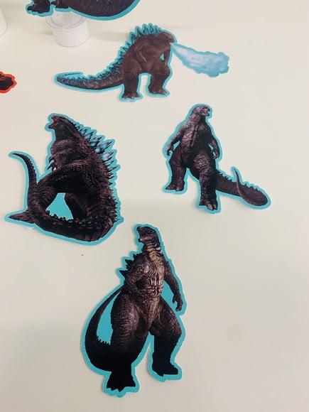 Aplique para Tubete Godzilla x King Kong