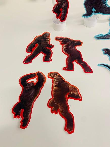 Aplique para Tubete Godzilla x King Kong