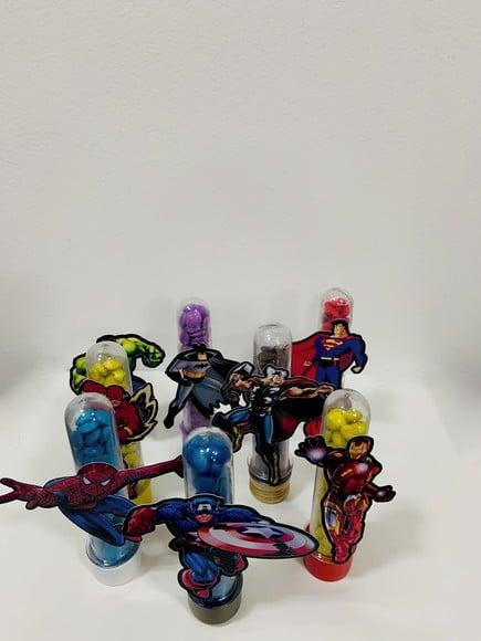 Aplique para tubete Super Heróis