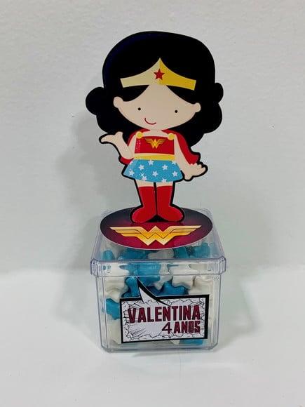 Aplique para tubete Mulher Maravilha